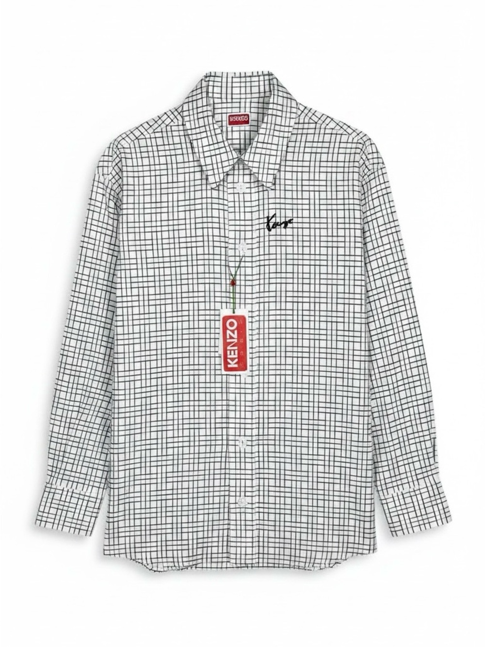 NWT KENZO Paris Oversized Jacquard Cotton Weave Overshirt S - Picture 2 of 12